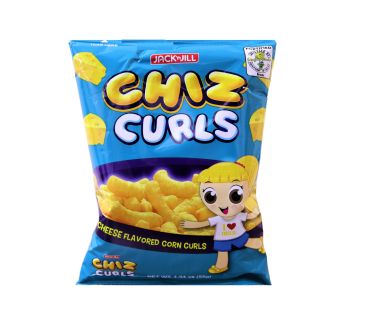 Jack N Jill Chiz Curls Cheese Flavored Corn Curls 55Gm Pack Of 10